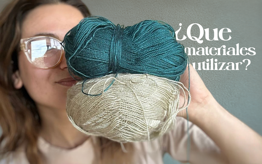 Materiales recomendados para tejer la camisa Laurel a crochet paso a paso